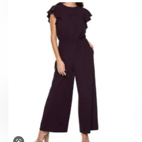 Apt. 9 Pants & Jumpsuits Apt 9 Plum Jumpsuit Size Xl Poshmark